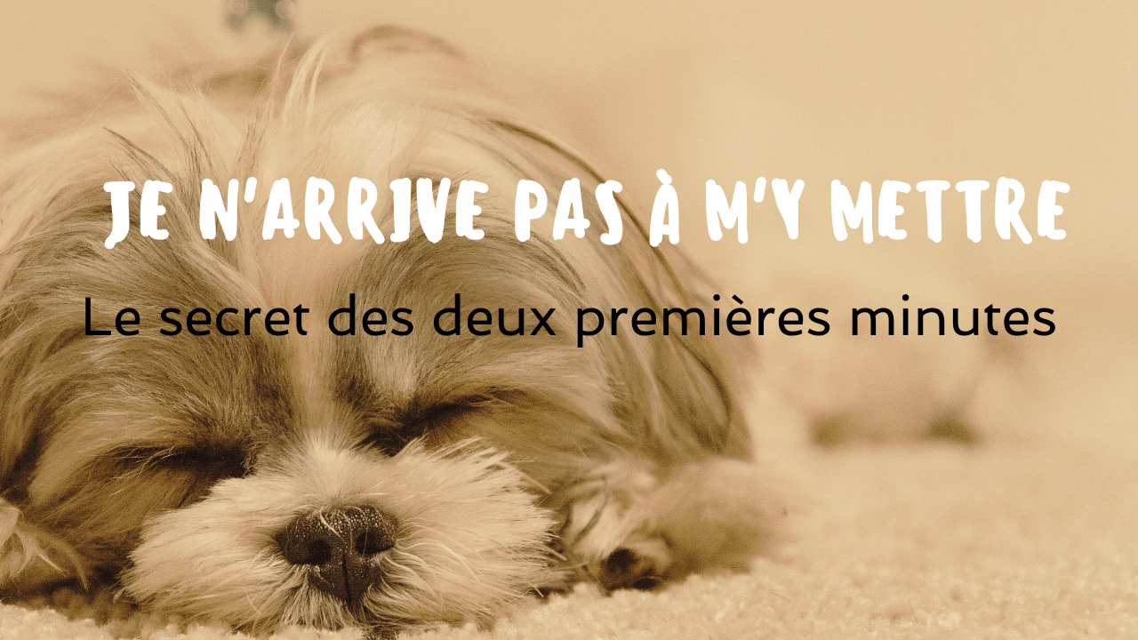 Je n'arrive pas à m'y ternir, le secret des deux premières minutes